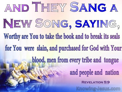 Revelation 5:9 They Sang A New Song (pink)